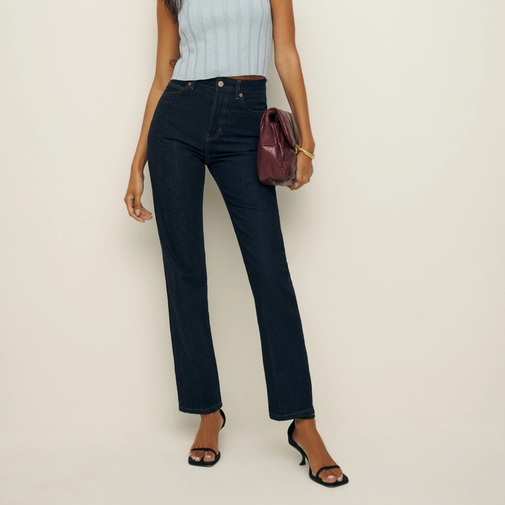 Reformation - Cynthia high waisted straight jeans